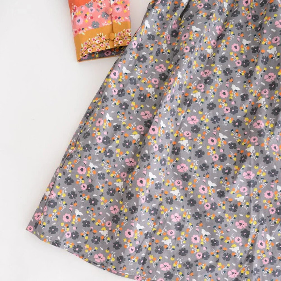 Celia B BuckEye Tree Puff Sleeve Multicolor Floral Mini Dress S - Picture 6 of 16